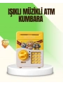 Sarı Elektronik Şifreli ATM Görünümlü Çocuk Kumbarası