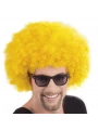Sarı Renk Kıvırcık Afro Bonus Peruk (5047)
