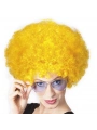 Sarı Renk Kıvırcık Afro Bonus Peruk (5047)