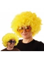 Sarı Renk Kıvırcık Afro Bonus Peruk (5047)