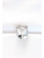 Silver Renk Ayarlanabilir Kavisli Ayna Yüzük