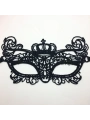 Siyah Renk Dantel İşlemeli Örgülü Parti Maskesi Model 6 (5047)