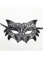Siyah Renk Kedi Model Dantel İşleme Parti Maskesi (5047)