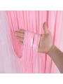 Soft Pembe Püsküllü Kapı Perdesi - Parti, Baby Shower, Cinsiyet Partisi 1x2 m (5047)