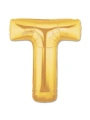 T Harf Folyo Balon Altın Renk  40 inç (5047)