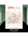 Takvim 2026 Premium A3 300 Gr Dijital Baskı Turuncu