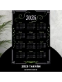 Takvim 2026 Premium A4 300 Gr Dijital Baskı Siyah Yeşil