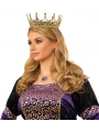Taşlı Rönesans Kostümlü Kraliyet Ortaçağ Altın Kraliçe Prenses Tacı (5047)