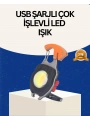 USB Şarjlı Mini LED Anahtarlık Fener