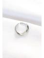 Yassı Silver Renk Ayarlanabilir Yüzük