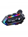 Yeni Nesil Bluetooth 5.3 Motosiklet Intercom RGB Işıklı 1000m Mesafeli