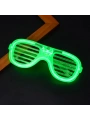 Yeşil LED Işıklı Parti Gözlüğü – Neon Glow Şerit Gözlük 3 Modlu (5047)