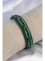 Yeşil Renk Deri İpli Erkek Bileklik