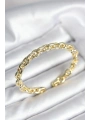 Zincir Model Gold Renk Pirinç Kadın Bileklik