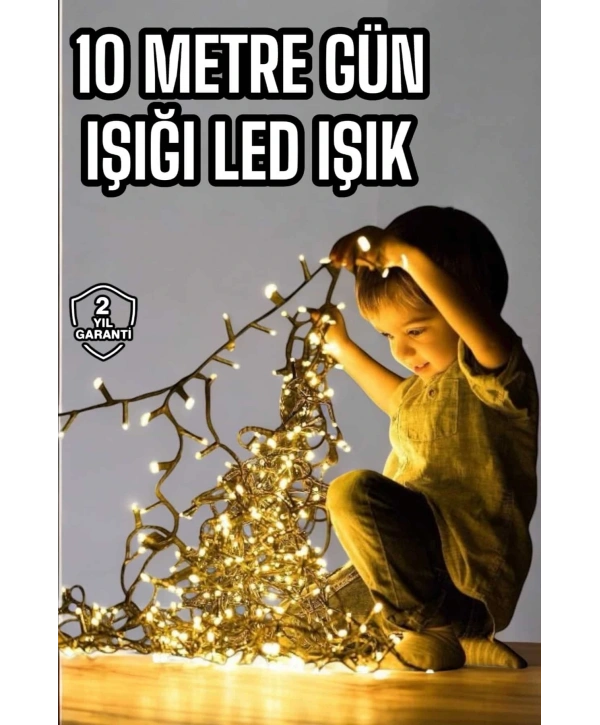 10 Metre Led Işık Saçaklı Dekoratif Şerit Led