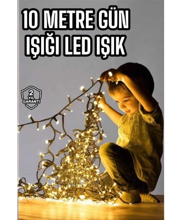 10 Metre Şerit Led Gün Işığı Led Işık Süsleme Parti Malzemesi Konsept