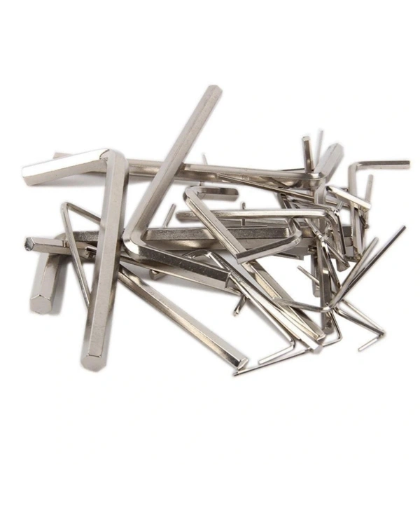 10 Parça Çelik Alyan Seti Kısa Düz Köşe Alyan Anahtar Takımı (5047)