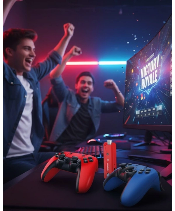 10K HD Android Oyun Konsolu 64GB Çift Kumandalı TV Stick