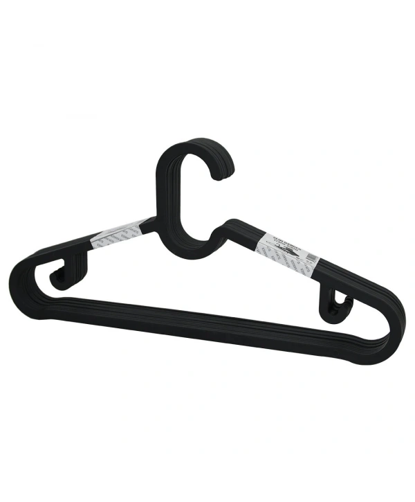 10PCS PLASTİK - ANTRASİT GRİ ELBİSE ASKISI (5047)