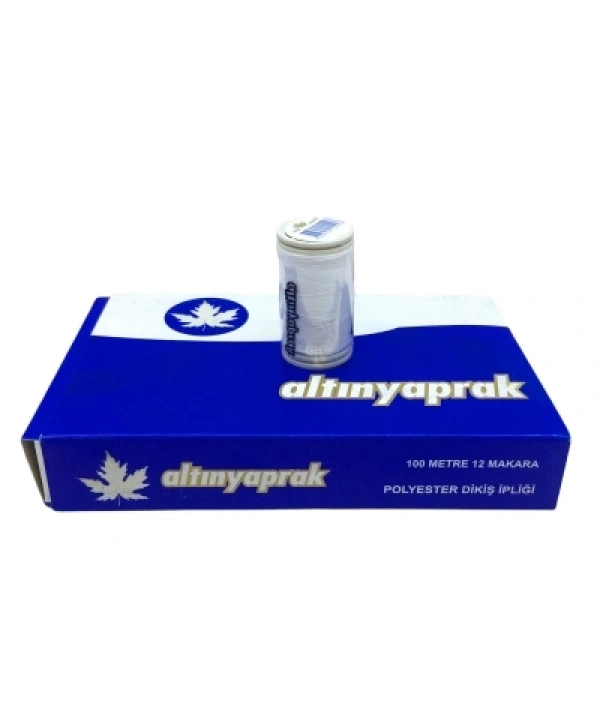 12 PARÇA  BEYAZ 100 MT DİKİŞ İPLİK (5047)