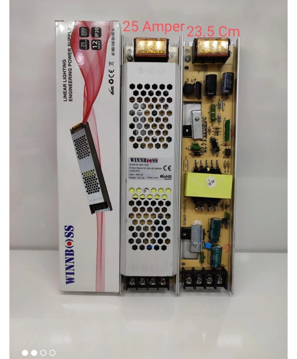 12V-25A-300W-IP20 ULTRA SLİM TRAFO (5047)
