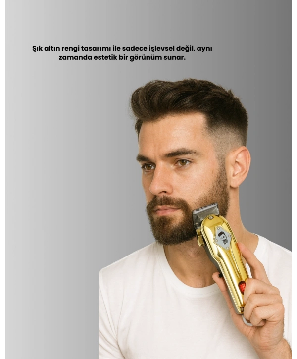 1800 mAh Bataryalı Uzun Kullanım Süreli Şarjlı Tıraş Makinesi