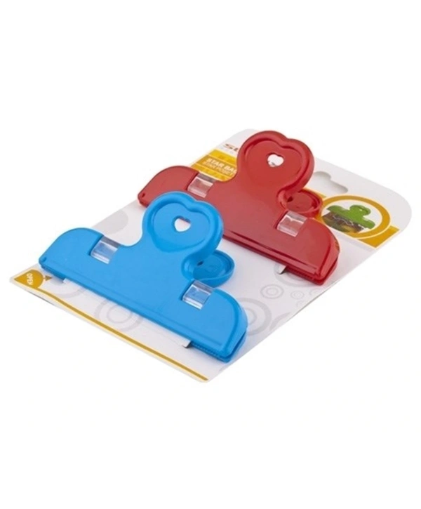 2'li Pratik Torba Paket Ve Poşet Kapatıcı Kilitli Klips Mandal (5047)