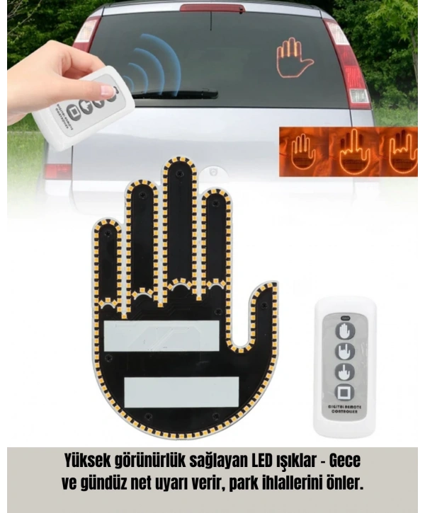 2025 Orijinal LED El Park Uyarı Sistemi Uzaktan Kumandalı