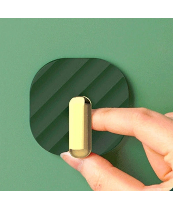 2li Yapışkanlı Retro Askılık Dolap Kapak Kulpu Yeşil (5047)