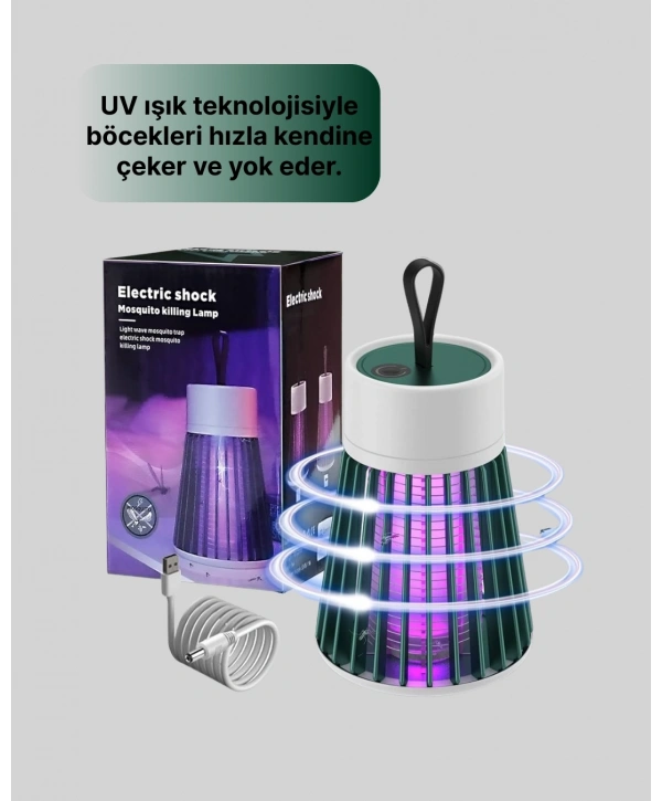2’si 1 Arada LED Işıklı Elektrikli Böcek Öldürücü