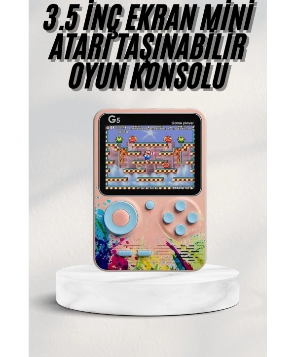 3 İnç Ekran 500 Oyunlu Game Box Mini Taşınabilir Oyun Konsolu
