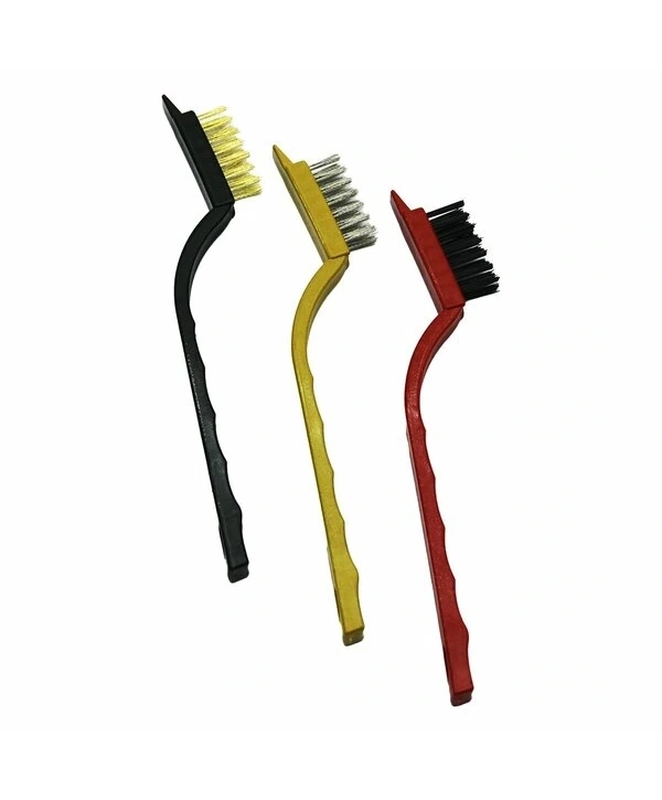 3 PARÇA  MİNİ TEL FIRÇA SETİ PRİNÇ - ÇELİK - NAYLON FIRÇA (5047)