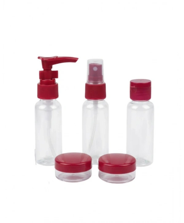 30 ml 5’li Seyahat Banyo Şişe Seti Sızdırmaz Tasarım