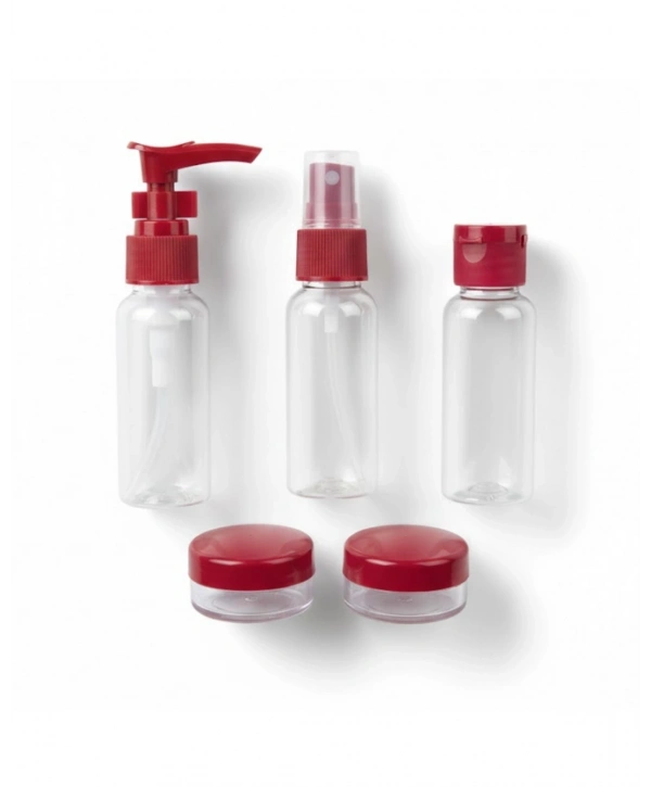 30 ml 5’li Seyahat Banyo Şişe Seti Sızdırmaz Tasarım