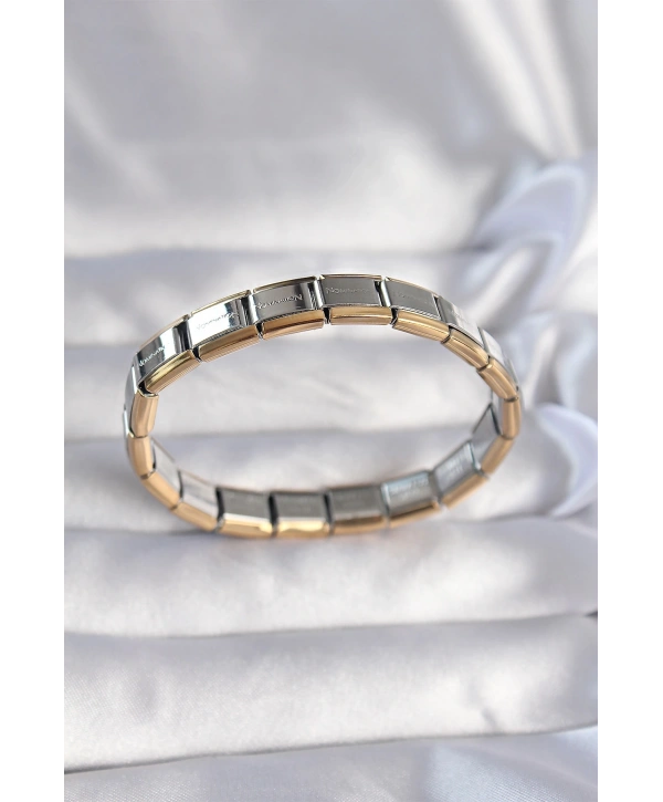 316L Çelik Çift Renk Yazılı Nomination Bileklik