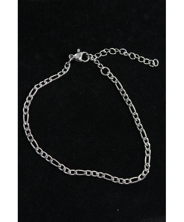 316L Çelik Figaro Model Gümüş Renk Erkek Bileklik