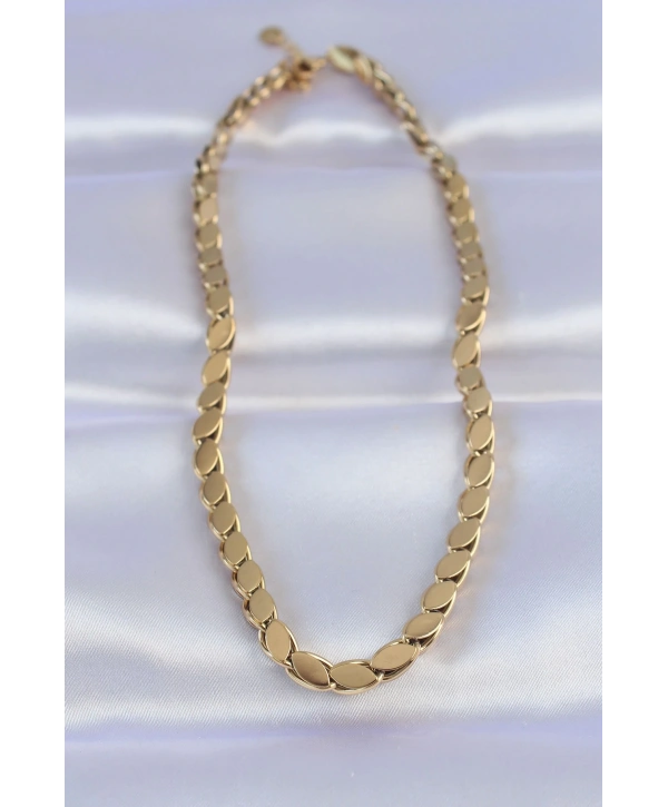 316L Çelik Gold Renk Arpa Model Kolye