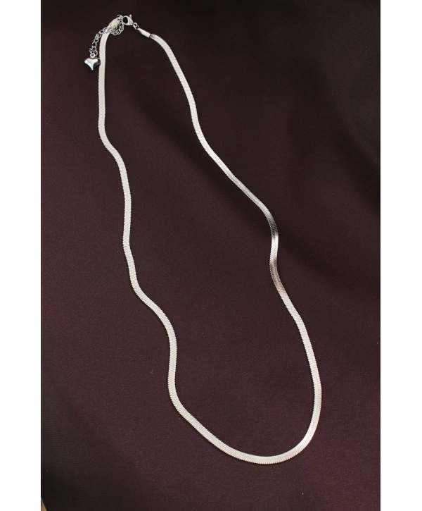 316L Çelik Gümüş Renk 60 cm İtalyan Zincir Kolye