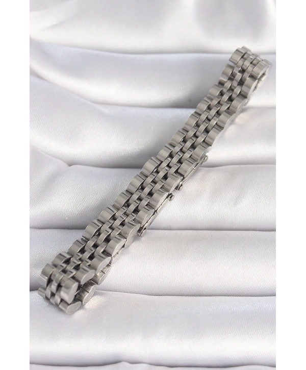 316L Çelik Gümüş Renk Zincir Model Erkek Bileklik