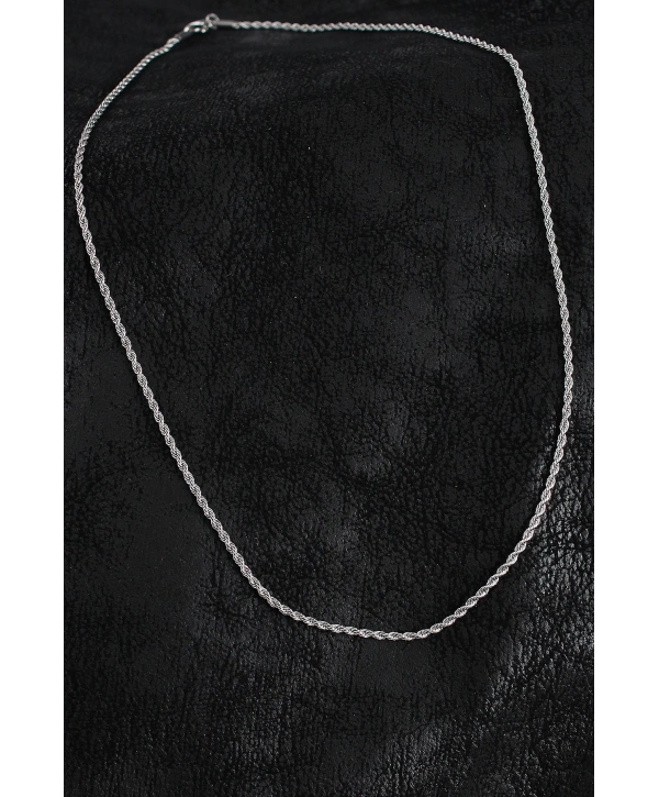 316L Çelik Halat Zincir Model Gümüş Renk Erkek Kolye