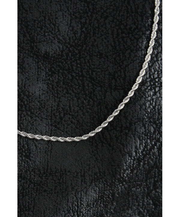 316L Çelik Halat Zincir Model Gümüş Renk Erkek Kolye