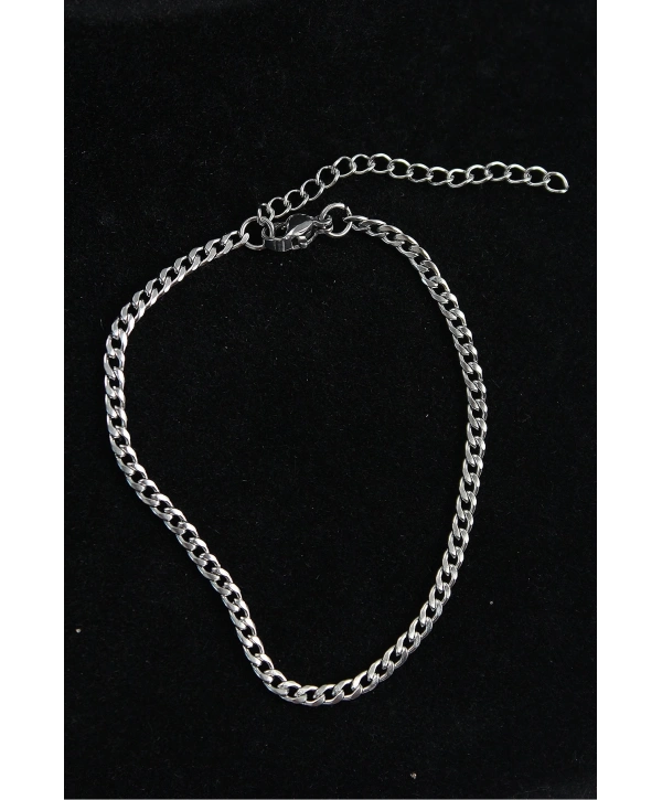 316L Çelik İnce Klasik Model Gümüş Renk Erkek Bileklik