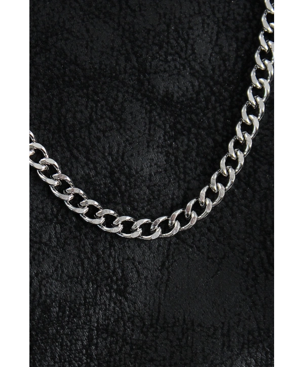 316L Çelik Klasik Zincir Model Gümüş Renk Erkek Kolye