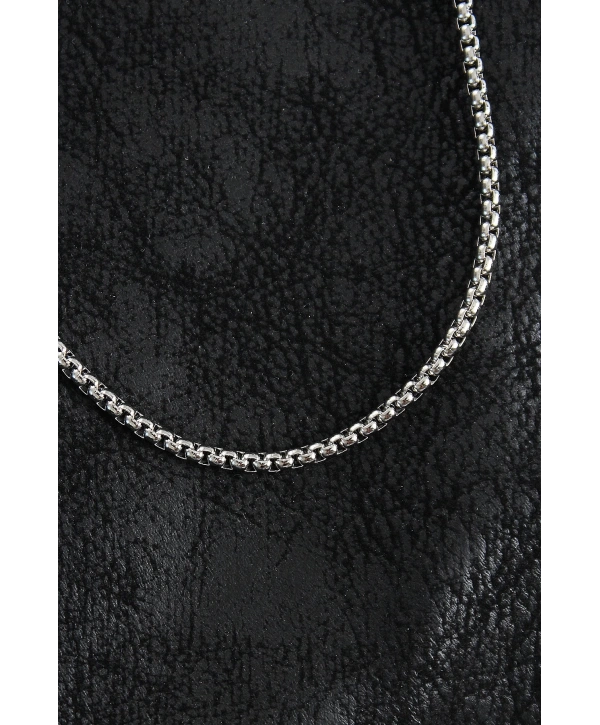 316L Çelik Örme Zincir Model Gümüş Renk Erkek Kolye