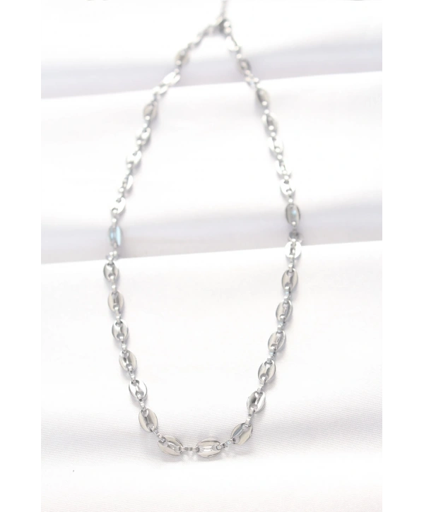 316L Çelik Silver Renk Gemici Zincir Kolye