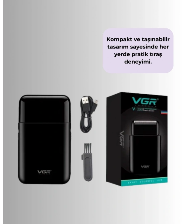 45 Dakika Çalışma Süreli Şarjlı Tıraş Makinesi | ABS Gövdeli