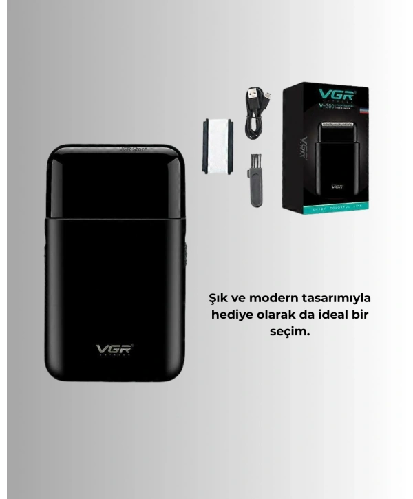 45 Dakika Çalışma Süreli Şarjlı Tıraş Makinesi | ABS Gövdeli