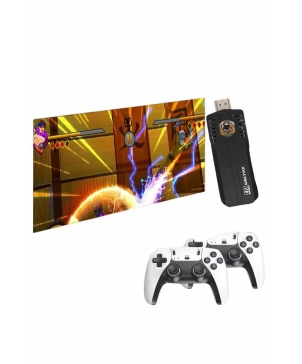 4k Kablosuz Çift Kol Retro Oyunlar 20000 Oyunlu Atari