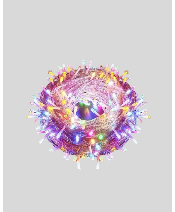 5 Metre Şeffaf Kablo LED Peri Işığı 50 Ampullü Dekoratif Led