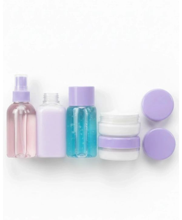 5 Parça Seyahat Banyo Seti 30 ml Şeffaf Taşınabilir Şişe Seti